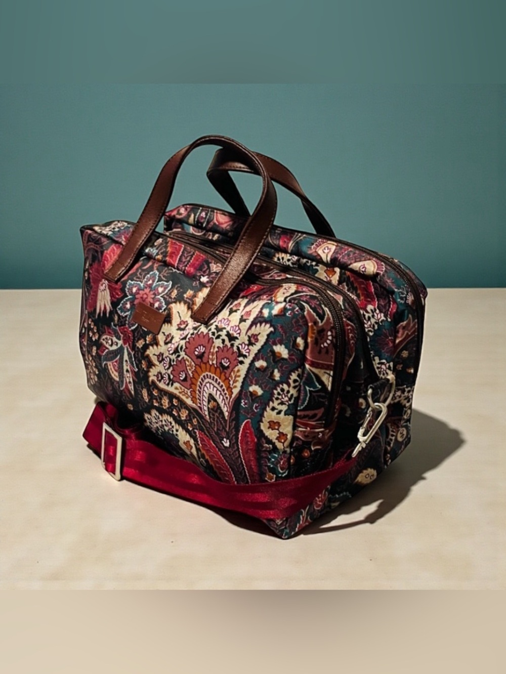 Etro Paisley Nylon Crossbody/Messenger Bag - Picture 2 of 11